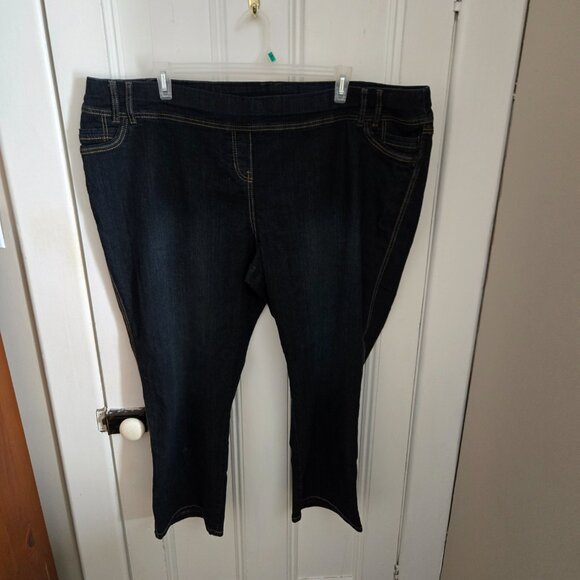 Penningtons Savvy Fit Blue Pull-On Jeans (28W) - Picture 2 of 8